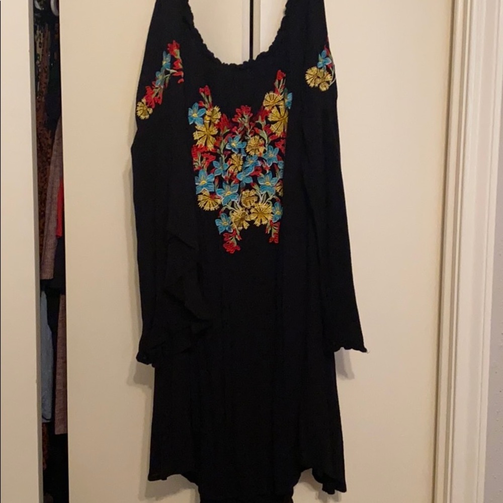 Off the shoulder western dress